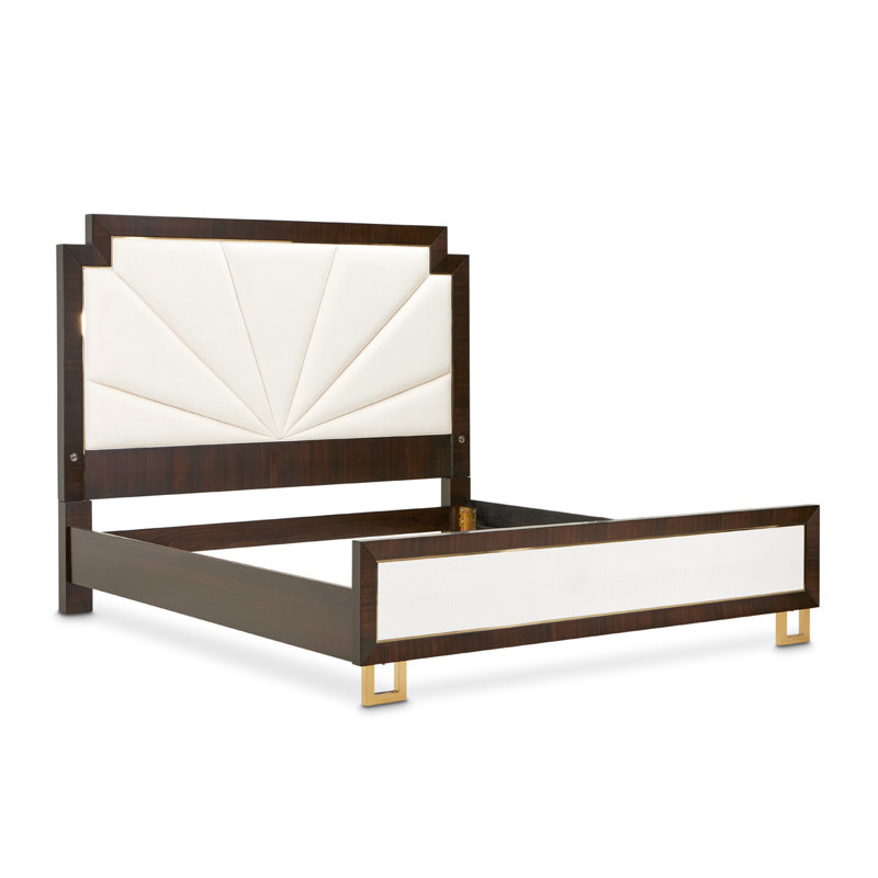 Michael Amini Belmont Place Cal. King Upholstered Bed Espresso